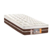 Colchão Solteiro Molas Ensacadas  Pocket Silver Star Air Híbrido Euro Pillow (88x188x32) - Castor