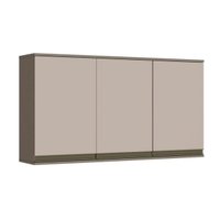 Armário Aéreo p/ Cozinha Connect c/ 3 Portas 120cm Duna/Cristal - Henn