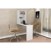Armário Multiuso Lavanderia AM3106 c/ Mesa Retrátil e 2 Prateleiras Branco - Tecno Mobili