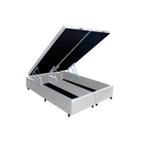 Cama Box Baú Queen Universal Courano White (158x198x35) - Costa Rica