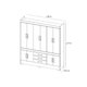Guarda Roupa Casal 10 Portas e 3 Gavetas New Murano Amêndola Touch - Demóbile