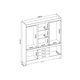 Guarda Roupa Casal 10 Portas e 3 Gavetas New Murano Amêndola Touch - Demóbile