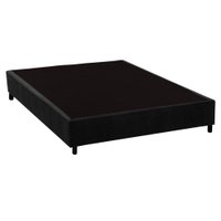 Cama Box Base Casal Universal Suede Black (138x188x20) - Costa Rica