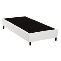 Cama Box Base Solteiro Universal Courano White (88x188x20) - Costa Rica