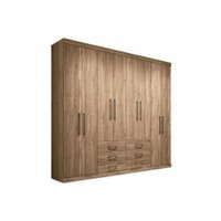 Guarda Roupa Casal 8 Portas e 6 Gavetas Master 8.6 Atacama - Santos Andirá