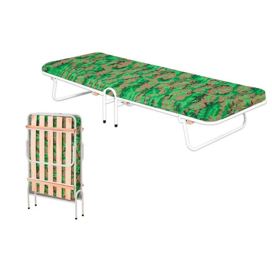 Cama Dobrável Solteiro  Primoart/Bonan Branco - Primoart
