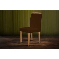 Cadeira Sala de Jantar Athenas Kit 2 Un Imbuia/Veludo Marrom - Rufato