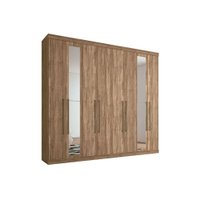 Guarda Roupa Casal 8 Portas e 4 Gavetas c/ Espelho Master Vip 8.4 Atacama - Santos Andirá