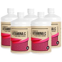 Suplemento de Vitamina C Sabor Babosa Aloe Vera com Acerola 1L Kit com 5 - Infinity