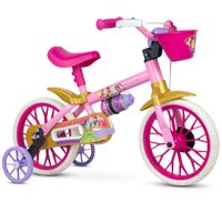 Bicicletinha para Menina aro 12 com Rodinha Princesa Nathor
