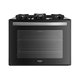 Fogão de Embutir 5 Bocas Preto com Mesa de Vidro Dako Supreme Bivolt