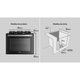 Fogão de Embutir 5 Bocas Preto com Mesa de Vidro Dako Supreme Bivolt