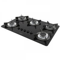 Cooktop 5 Bocas Safe Tripla Chama Vidro