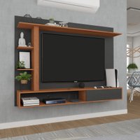Painel para TV Até 60 Polegadas Itapema 1 Porta Grafite/Nogal