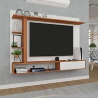 Painel para TV Até 60 Polegadas Itapema 1 Porta Branco/Nogal