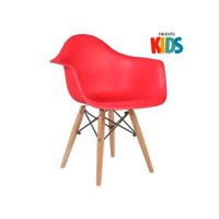 Cadeira Infantil Junior Com Apoio De Braços Vermelho