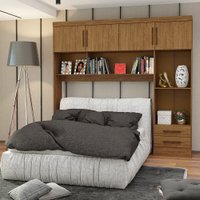 Guarda Roupa Modulado Paris 4 Portas 2 Gavetas Freijó