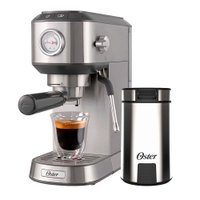 Kit Cafeteira Espresso Compacta e Moedor de Café Oster - 127V