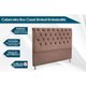 Cabeceira Cama Box Estofada Casal Casal Embaixatriz Plus Suede Marrom - Simbal