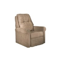 Poltrona Reclinável p/ Sala  MH1216 Slim Two Way Suede Bege - Herval