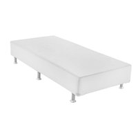Cama Box Base Solteiro Americana Courano White (88x188x23) - Ortobom