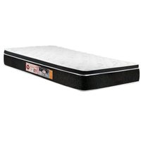Colchão Solteiro Espuma D33  Black White AIR Euro Pillow (78x188x23) - Castor