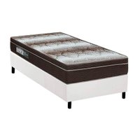 Cama Box Solteiro: Colchão Ortopédico Ortobom Light OrtoPillow + Base CRC Courano White(88x188)