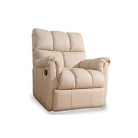 Poltrona Reclinável p/ Sala  Aspen Romana Zero Wall Giro e Balanço Courano Bege - Probel