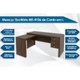 Mesa Canto p/Escritório ME4106 c/ 3 Gavetas Branco - Tecno Mobili