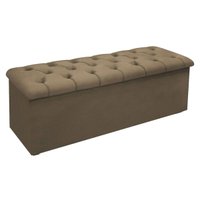 Recamier de Quarto Casal Lotus Suede Marrom Simbal