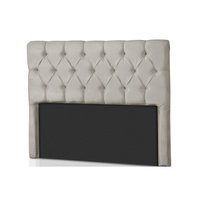 Cabeceira Cama Box Estofada Queen ProDormir Califórnia Suede Bege - Probel