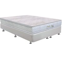 Cama Box Queen: Colchão Molas Ensacadas Orthoflex MasterPocket Starflex Dream New + Base CRC Courano White(158x198)