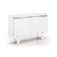 Balcão de Escritório ME4120 c/ 3 Portas Branco - Tecno Mobili