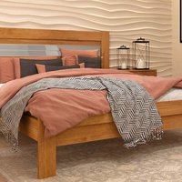 Cama de Casal Safira Branco/Neve - Tcil Móveis