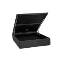 Cama Box Baú Casal Universal Suede Gray (138x188x35) - Ortobom