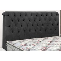 Cabeceira Cama Box Estofada Queen Queen Imperatriz Plus Suede Cinza - Simbal