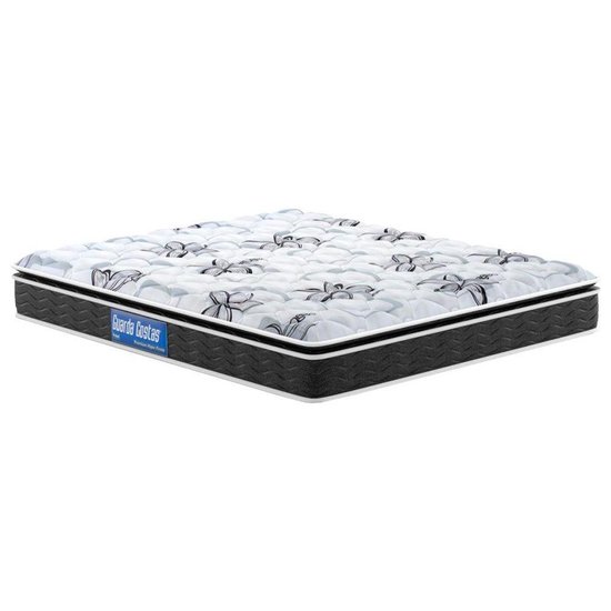 Colchão Casal Espuma D40/20 Guarda Costas Premium Hiper Firme Pillow Top Black (138x188x24) - Probel