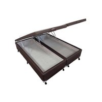 Cama Box Baú King Courano Brown New (193x203x35) - Castor