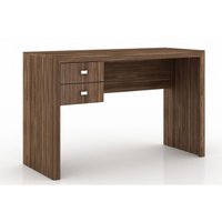 Mesa de Computador ME-4123 c/ 2 Gavetas Nogal - Tecno Mobili