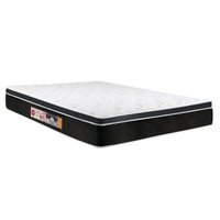 Colchão Queen Espuma D33 Black White AIR Euro Pillow (158x198x23) - Castor