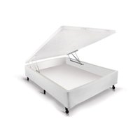 Cama Box Baú Viúva Courano White New (128x188x30) - Castor