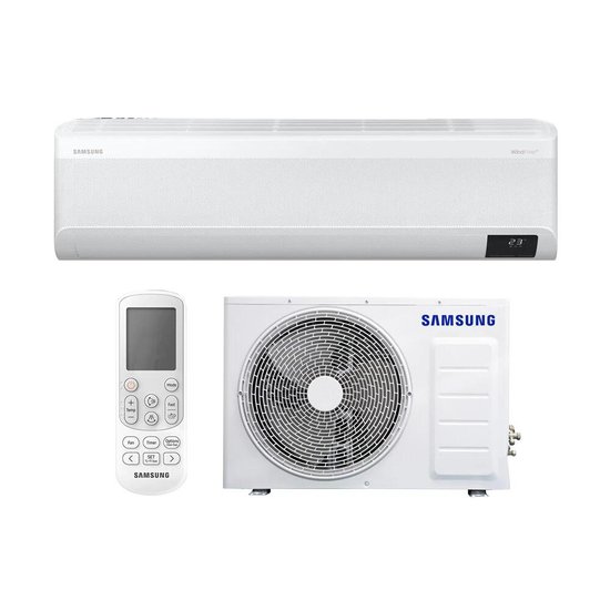 Ar-Condicionado Split Inverter 22000 BTUs Samsung WindFree Connect High Wall Só Frio AR24BVFAAWKNAZ 220V