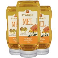 Bisnaga 550g de Mel Flores de Laranjeira Kit com 3