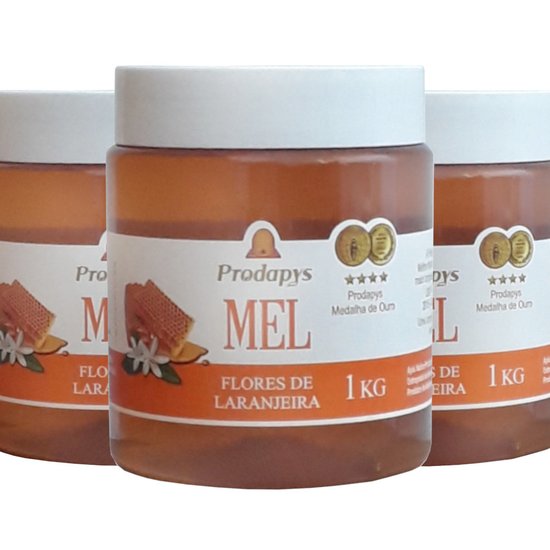 Mel Flores de Laranjeira 1kg - Eleito o Melhor Mel do Mundo Kit com 3