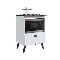 Balcão para Forno e Cooktop 4 Bocas Bogotá Branco - Art In Móveis
