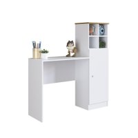 Escrivaninha Para Estudo com Porta House Branco - Art In Móveis