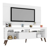 Kit Rack Com Bancada e Painel TV até 70' Itália Branco - Art in Móveis