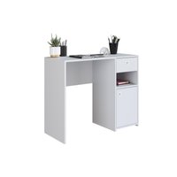 Escrivaninha com porta e Gaveta Coimbra Branco - Art In Móveis