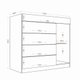 Cômoda Aramóveis  1 Porta 5 Gavetas com Porta Joia