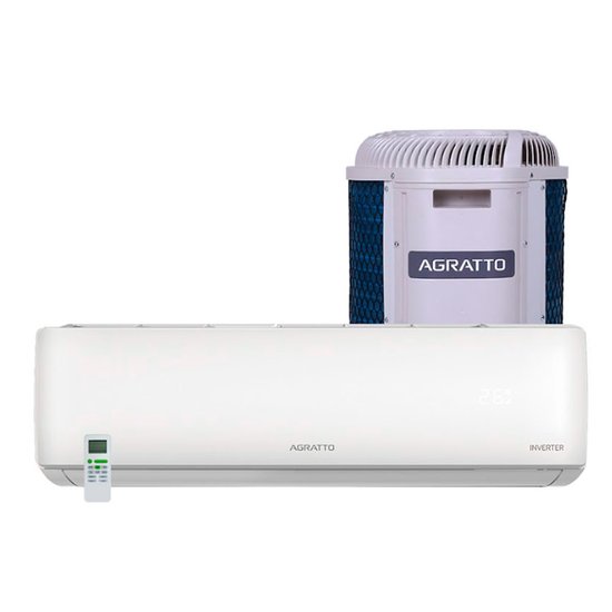Ar Condicionado Agratto 12000BTUs Inverter Frio Top LCST12F-02I Ext/Int